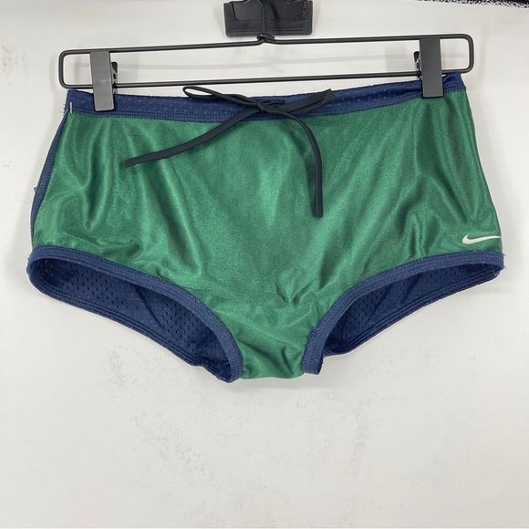 Nike Men’s Poly Mesh Drag Brief Swim Suit – Green/Blue – Size 28 (NWT) - Picture 6 of 11